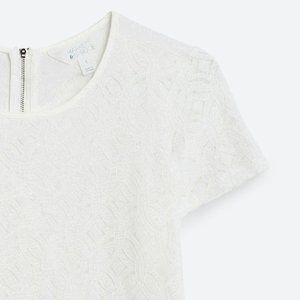 MARKET & SPRUCE Hans Crochet Front Mixed Material Top